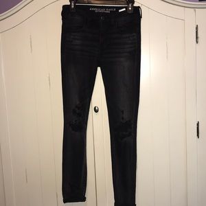 Faded black jegging